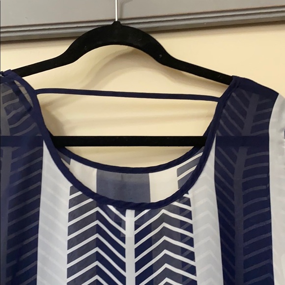 Charming Charlie printed sheer blouse - Picture 6 of 8